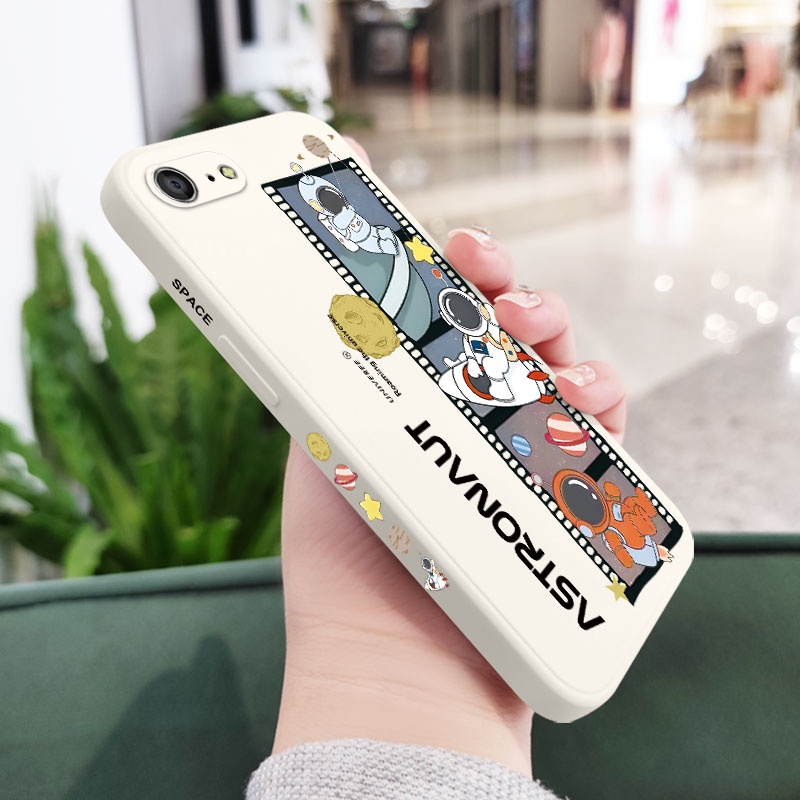 Ốp Điện Thoại Silicon Họa Tiết Phi Hành Gia Cho IPhone 8 7 6 6S Plus SE 2020