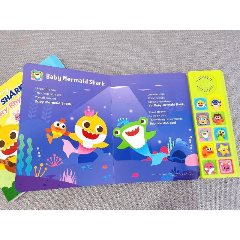 Sách Nhạc Baby Shark Pinkfong - Chính hãng - Sách âm thanh cho bé từ 0-7 tuổi