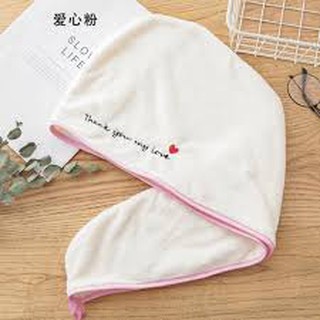 khăn quấn đầu lau khô tóc siêu tốc