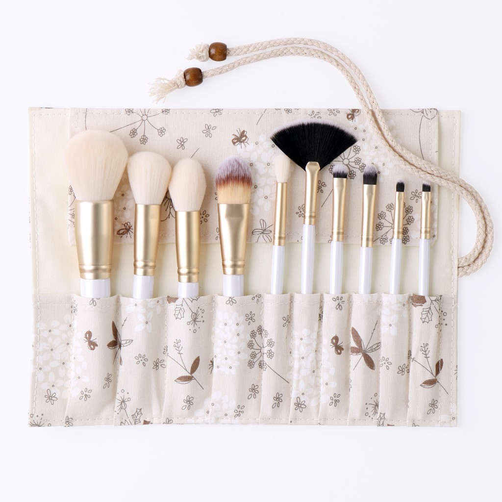 10pcs Makeup Brushes Set Powder Face Blush Foundation Contour Eye Lip Makeup Cosmetic Brush Kit