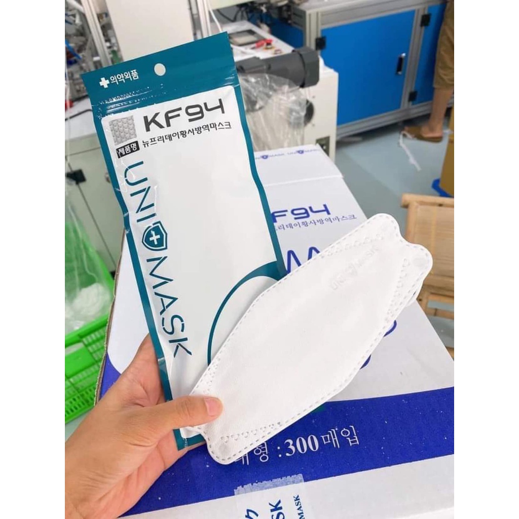 Khẩu Trang 4 Lớp Uni Mask KF94 Kháng Khuẩn Chống Bụi Min, Khẩu Trang Kháng Khuẩn Hàng Hàn Chất Liệu Cao Cấp