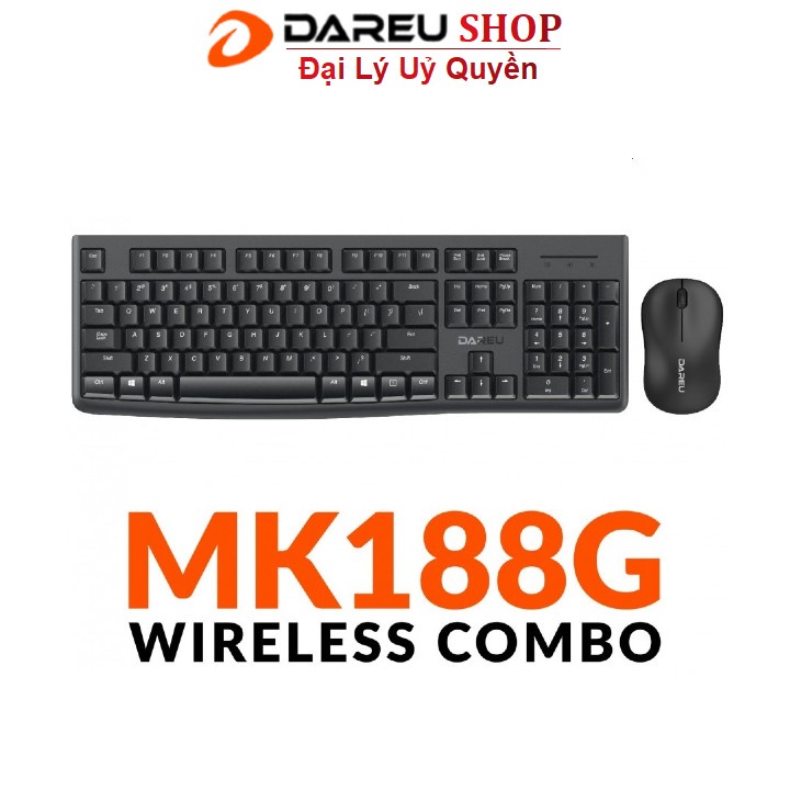 Bộ phím chuột không dây DAREU MK188G ( USB Wireless )