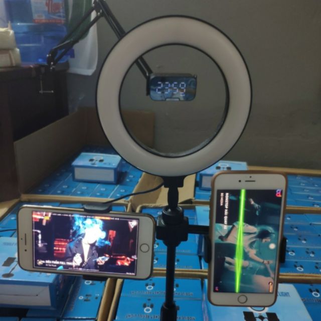 Đèn LiveStream 16cm hỗ trợ ánh sáng chụp ảnh make up 3 chế