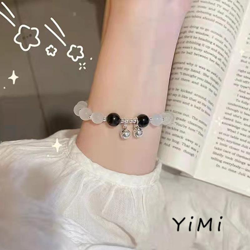 [mo]Vòng Tay Mặt Trăng Xanh Dương Kiểu Dáng Sang Trọng Quà Tặng Cho Nữ Sinh