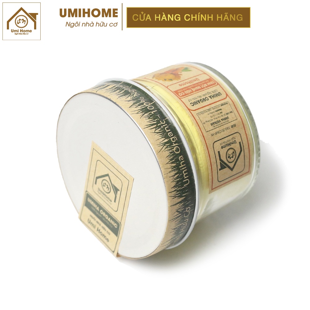 Tinh Bột Nghệ đắp mặt nạ hữu cơ UMIHOME nguyên chất 135g - Giúp dưỡng trắng da, ngừa mụn, mờ thâm nám