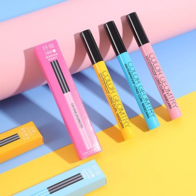 Mascara tơi mi dài mi không trôi Lameila Color Geomtry siêu mảnh LMCR1