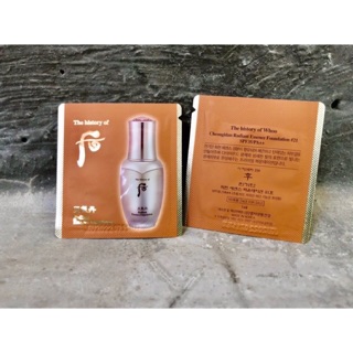 1 gói Kem trang điểm dòng Whoo Tái sinh cao cấp