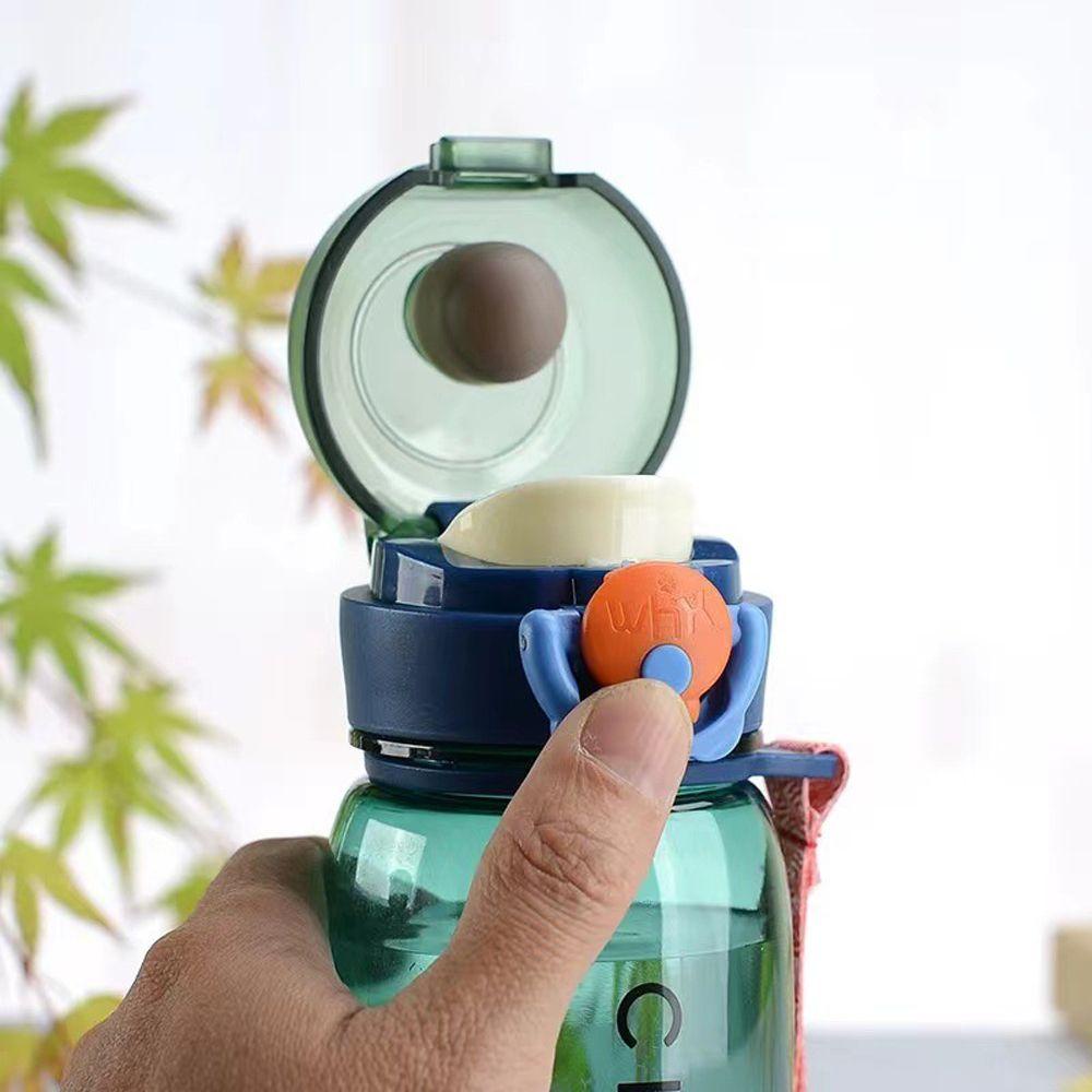 Bình Đựng Nước 400ML Trong Suốt Chống Rơi Chống Rò Rỉ Kèm Dây Đeo Tiện Dụng Mang Theo Du Lịch
