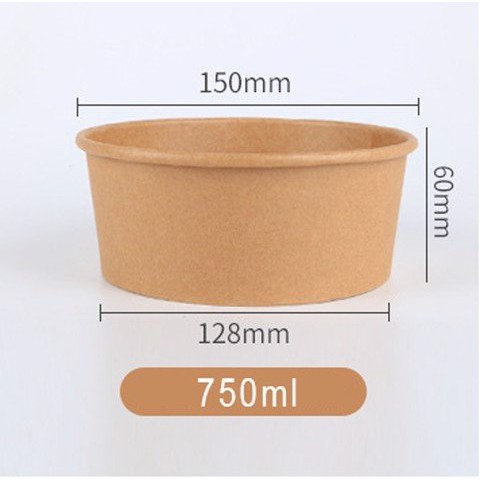 Tô giấy kraff 750ml