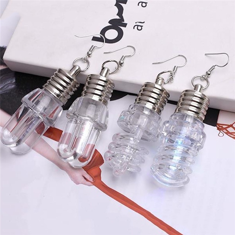 Đôi Khuyên Tai Hình Bóng Đèn Nhiều Màu Thời Trang Cho Nữ