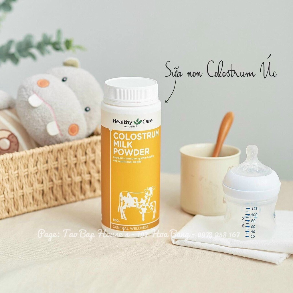 Sữa bò non Colostrum Milk Powder Healthy Care Úc hộp 300gr | TÁO BẮP'S HOUSE