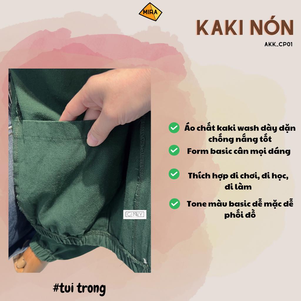 Áo Khoác Kaki Nón Đẹp - Gin clothing