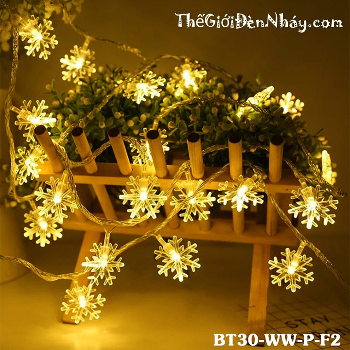 Dây đèn led nhấp nháy hình bông tuyết/Hình cây thông/ Đèn trang trí Noel/-Giadung24h