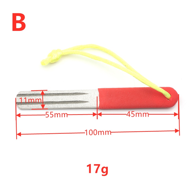 1 dụng cụ mài lưỡi câu đơn/đôi mới