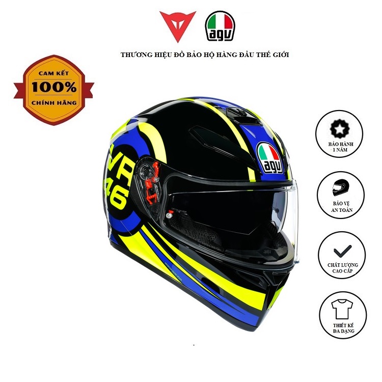 Nón bảo hiểm AGV K3 SV ASIA FIT RIDE 46 - Chính Hãng