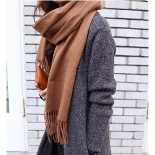 Khăn len màu trơn cashmere mềm nhẹ loại 1
