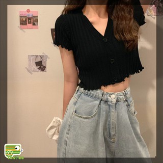 Áo Len Gân Dáng Crotop Chất Đẹp