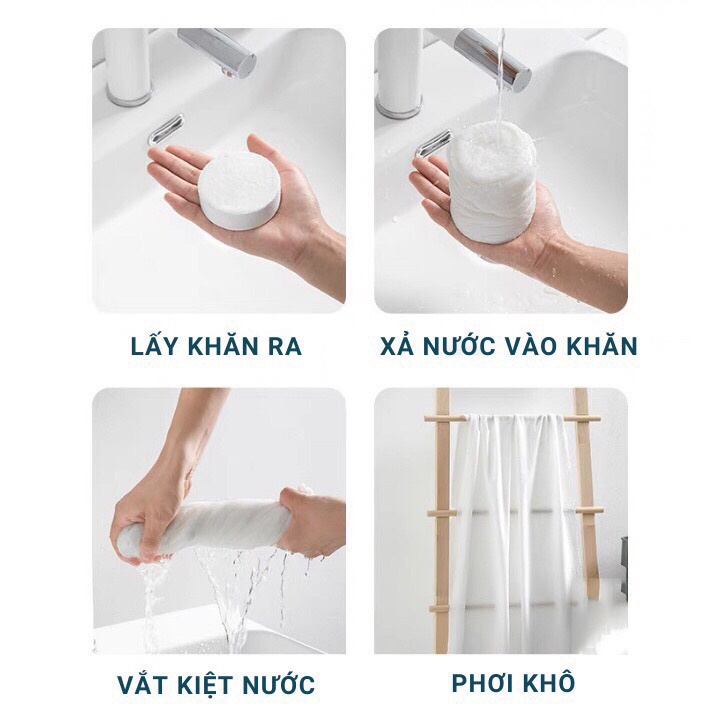 Khăn Tắm Nén Du Lịch 70x140cm Bằng Cotton Siêu Gọn và Tiện Lợi