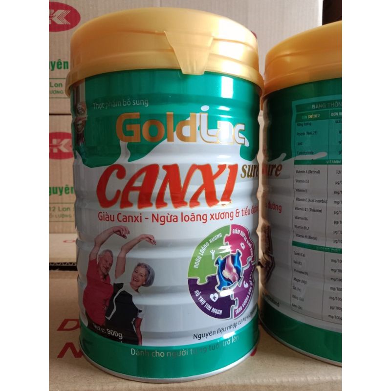 Sữa canxi Goldlac 900g – Giàu canxi, ngừa loãng xương và tiểu đường