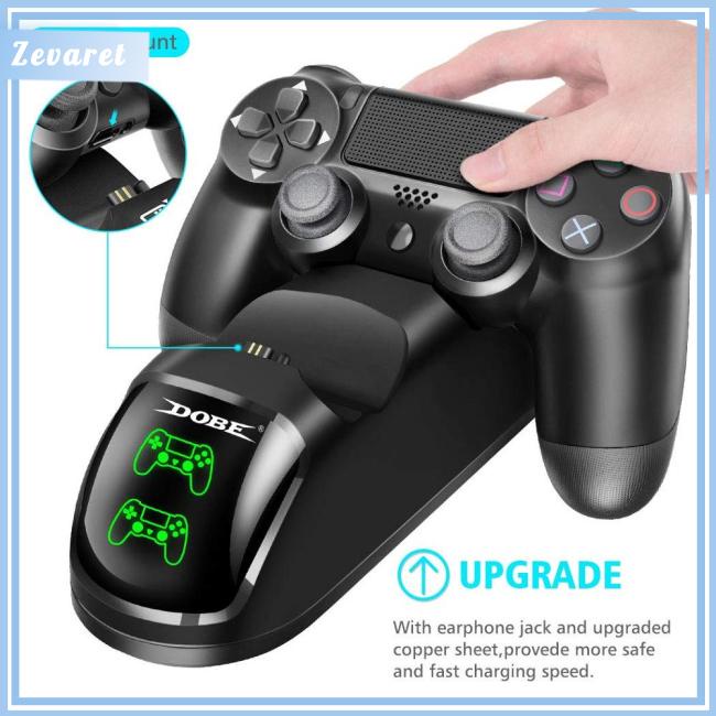 Đế Sạc Đứng USB Kép Cho Tay Cầm Chơi Game PS4/Pro/Slim