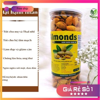 Hạt Hạnh Nhân Rang Bơ Mỹ Nứt Vỏ Giảm Mỡ Đẹp Da, hạt dinh dưỡng 250G-500g