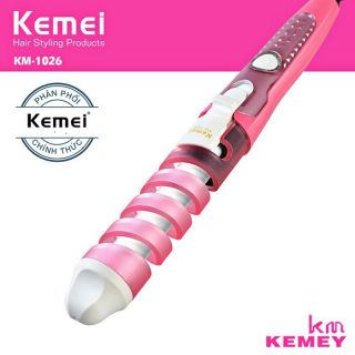 Máy uốn tóc xoắn ốc bằng gốm kemei km-1026