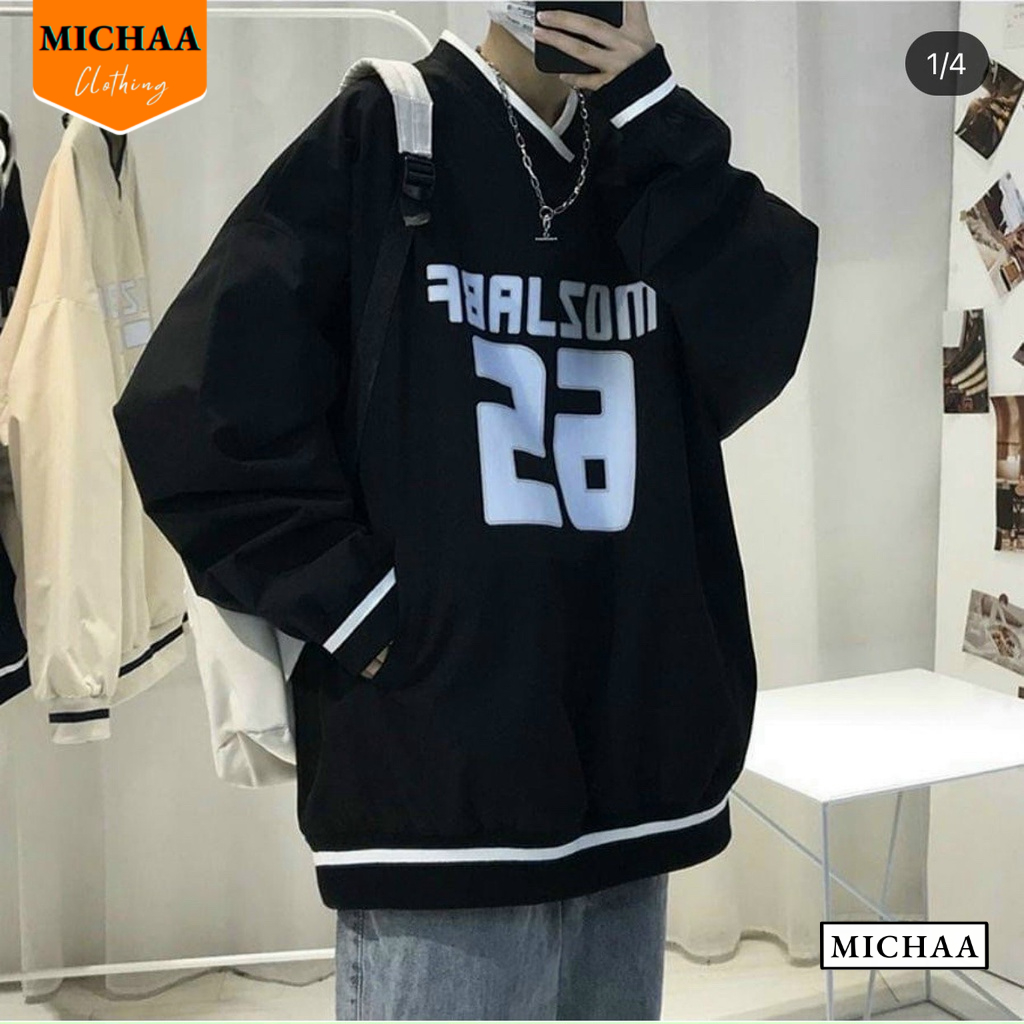 Áo Sweater Nỉ MOZ LABF Nam Nữ Form Bomber Hình In, Áo khoác nỉ mặc đẹp - MICHAA