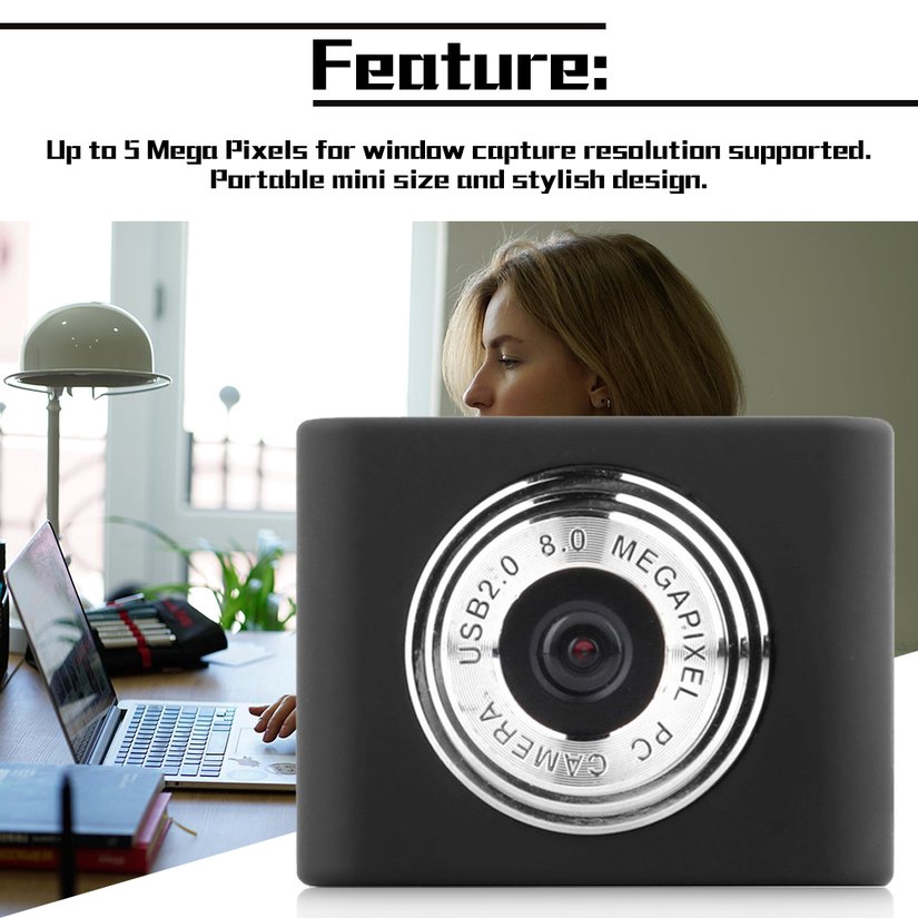Webcam Mini Usb2.0 5 Megapixels Cho Máy Tính