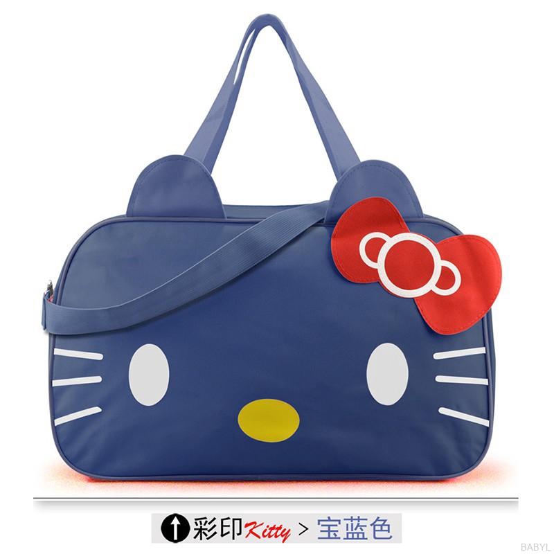 Túi du lịch chất liệu vải Oxford chống thấm nước hình Hello Kitty