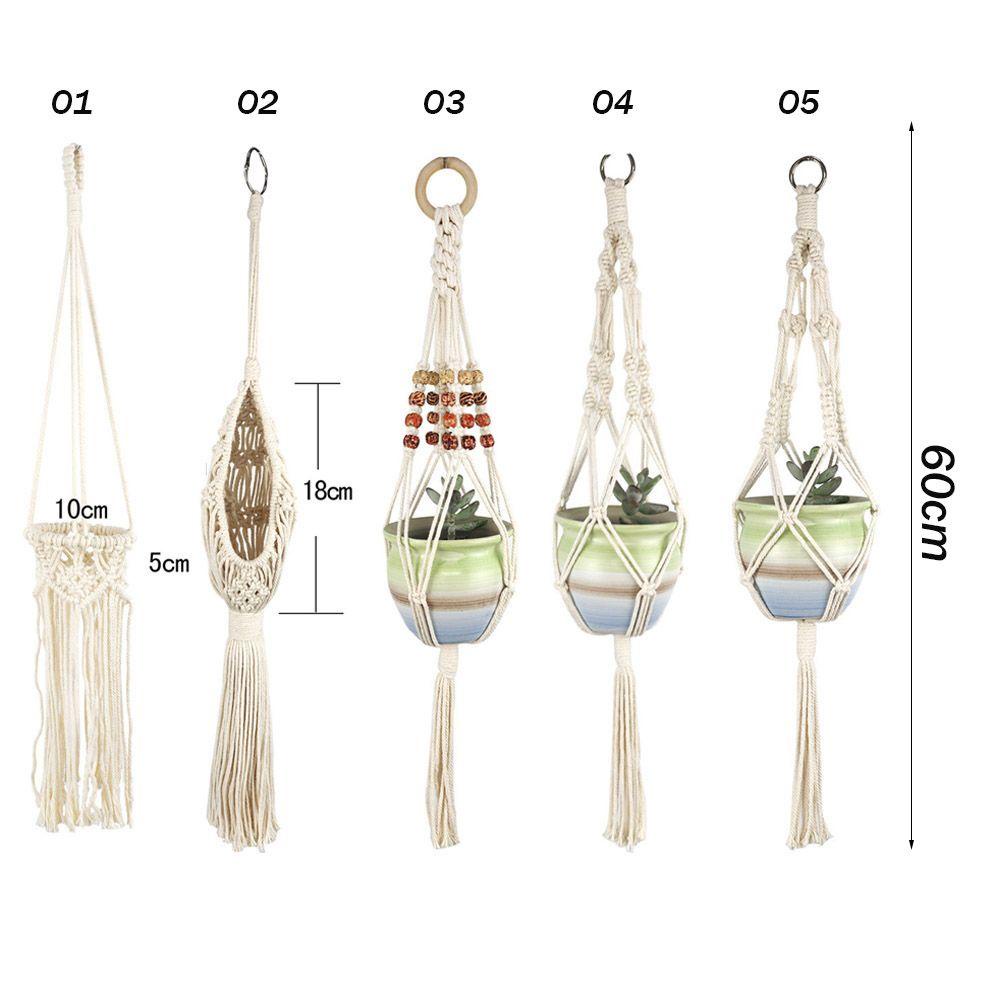 Giá Đỡ Chậu Cây Dây Thừng Cotton Treo Tường Trang Trí