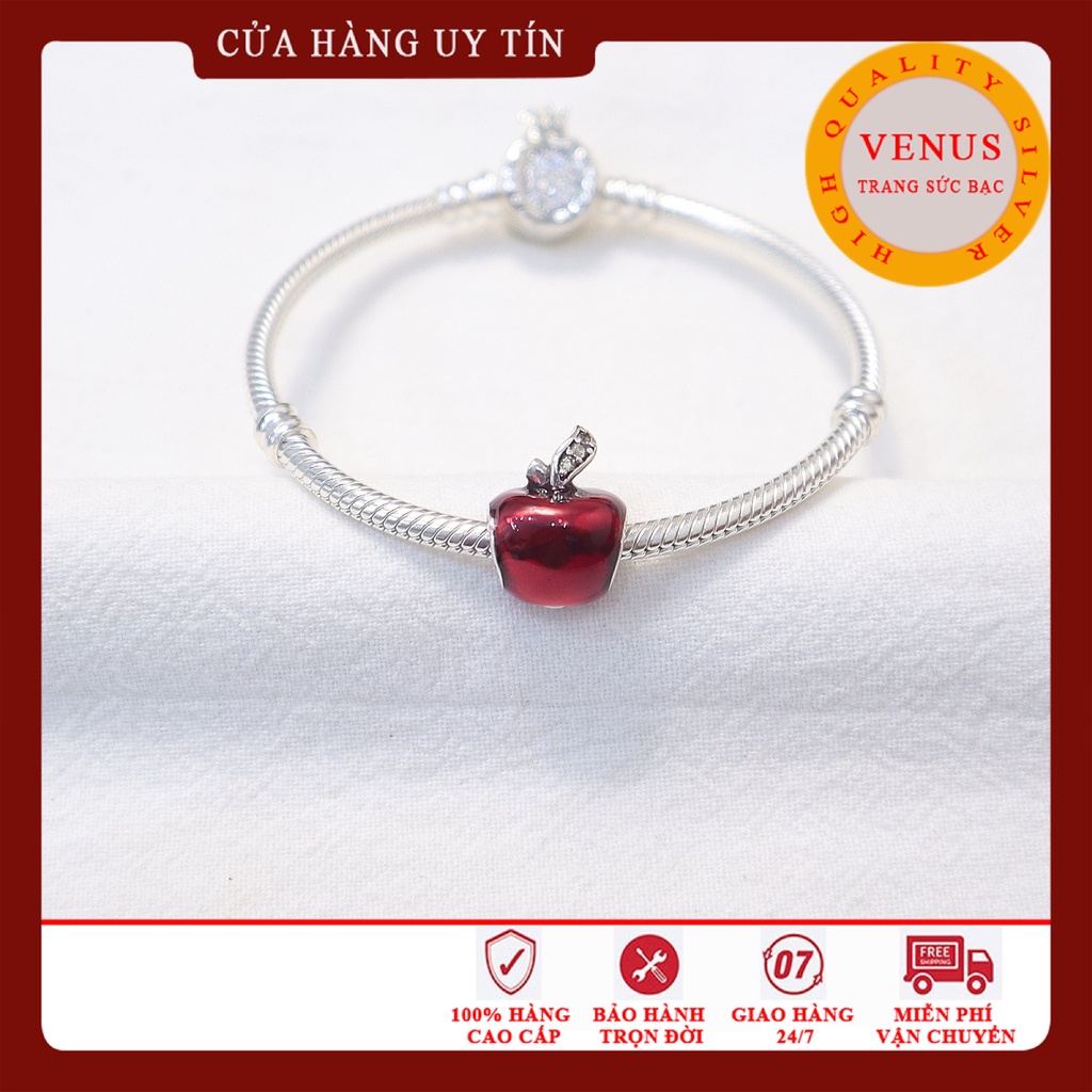 [Charm bạc 925 cao cấp] Charm quả táo đỏ- Mã sản phẩm VENUSQTD