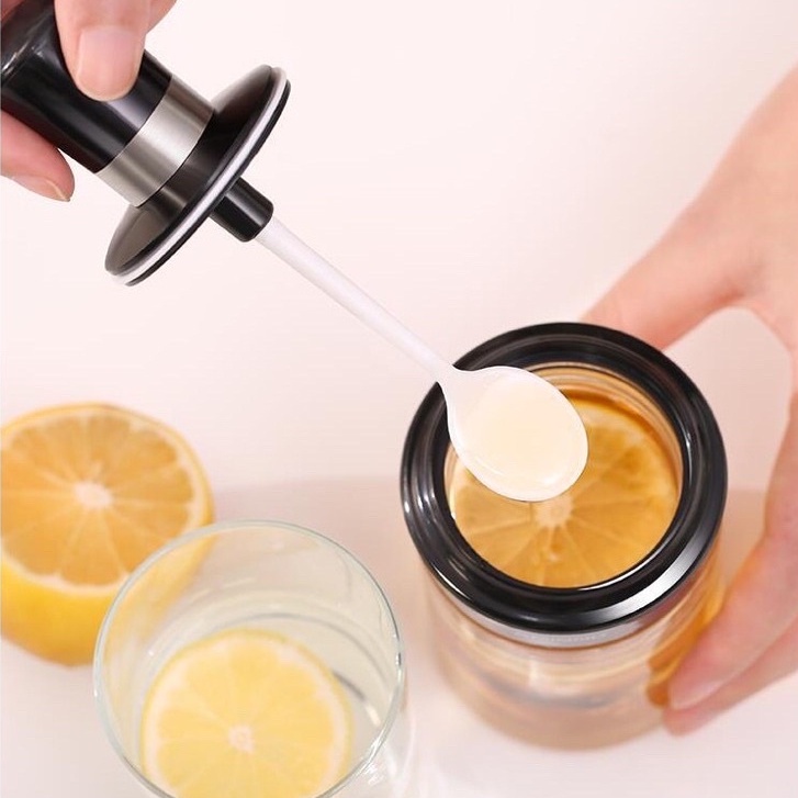 Set 2 Hủ đựng gia vị thủy tinh có thìa 250ml