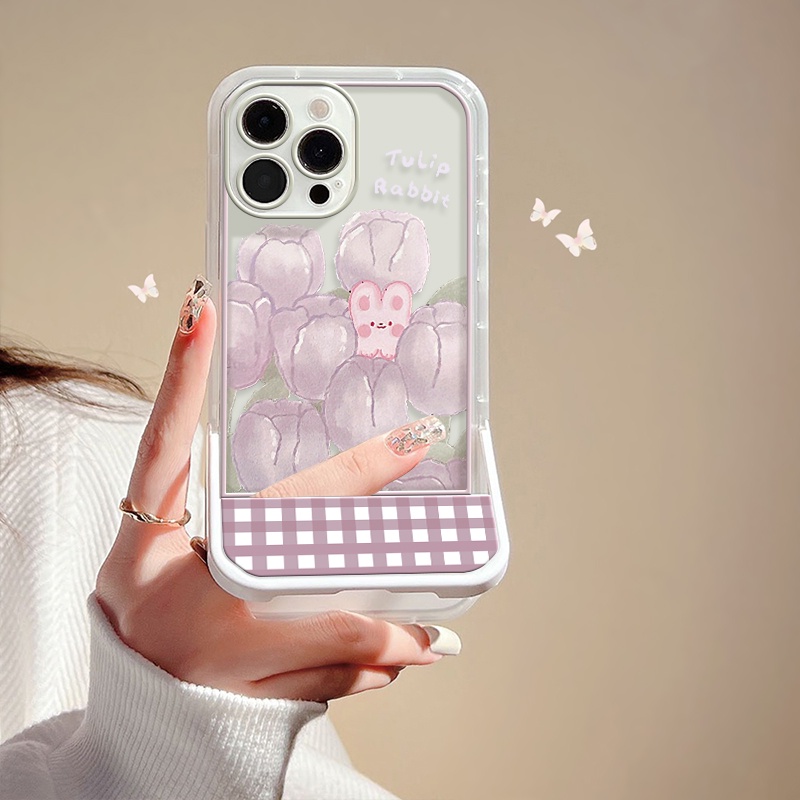 Ốp Điện Thoại Tpu Trong Suốt Chống Sốc Có Giá Đỡ Cho Iphone 13 Pro MAX 12 Pro MAX 11 Pro MAX XS MAX XR X 7 Plus 8 Plus 6 6S