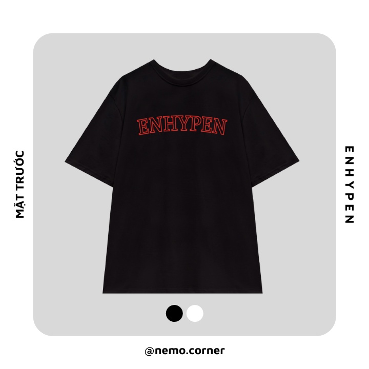 Áo Thun Unisex in hình ENHYPEN Basic