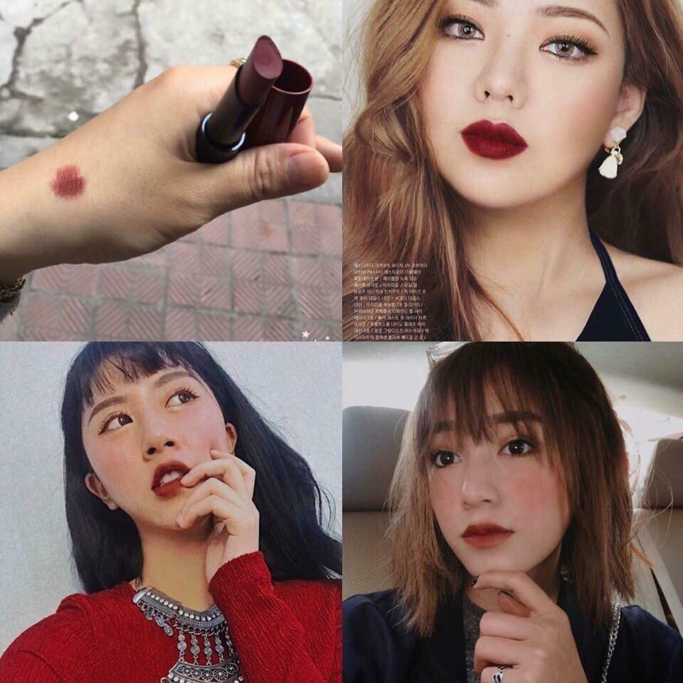 Son thỏi lì màu đỏ trầm pha nâu đất nhà B.J. velvet #12 | BigBuy360 - bigbuy360.vn