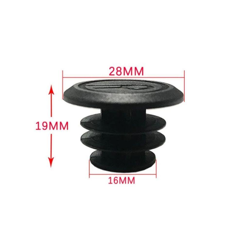 Set 2 Nút Nhựa Gắn Tay Lái Xe Đạp Màu Đen Cổ Điển