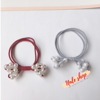 [ Set 3 ] Dây Cột Tóc Nơ nhiều hạt