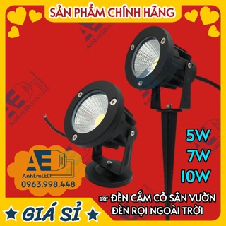 Đèn led cắm cỏ rọi ngoài trời sân vườn tiểu cảnh bể cá non bộ 5w 7w 10w kháng nước siêu sáng nhỏ gọn