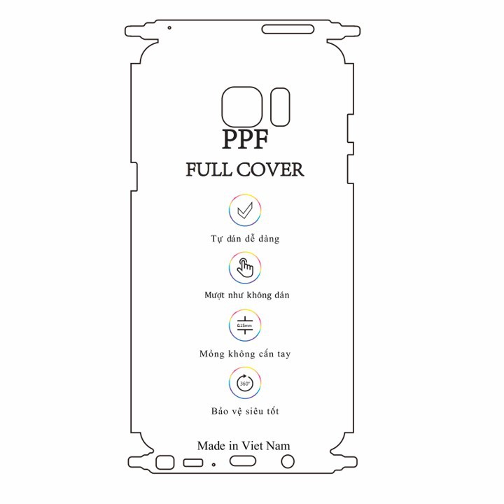 Dán dẻo PPF Samsung Note FE - Note 7 mặt sau và viền
