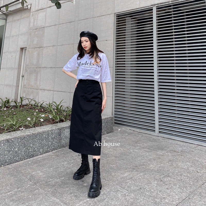 Chân Váy Dài Kaki UNJIN Ulzzang (Ảnh Thật/Có Sẵn) | BigBuy360 - bigbuy360.vn