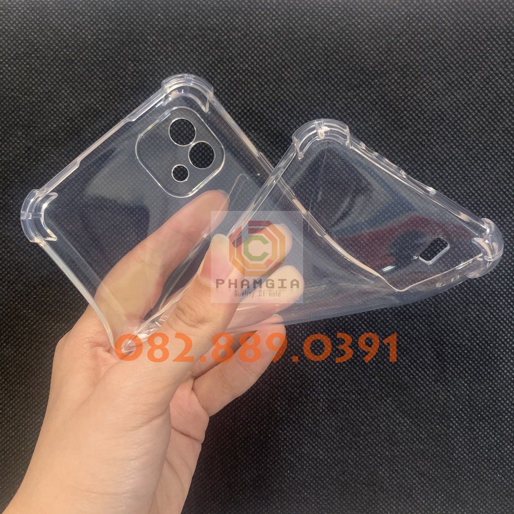 Ốp lưng Realme C20 / C11 2021 loại dẻo trong bảo vệ cam, loại chống sốc trong suốt cao cấp, bền đẹp