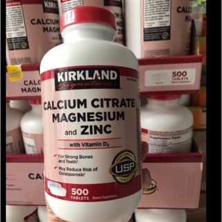 ( Hộp đựng) viên CALCIUM CITRATE MAGNESIUM AND ZINC 500 VIÊN