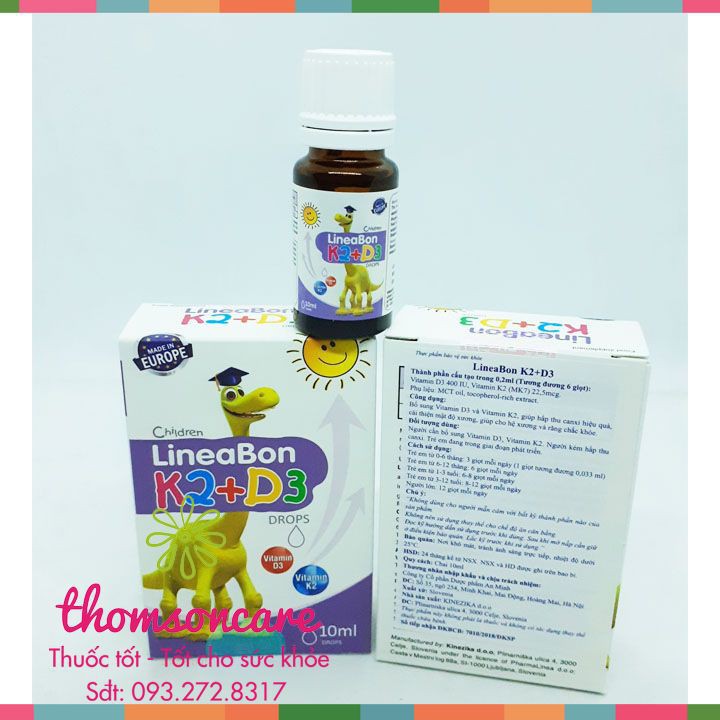 Lineabon bổ sung K2 và D3 - giúp hấp thụ canxi hiệu quả - nhập khẩu chính hãng | Thế Giới Skin Care