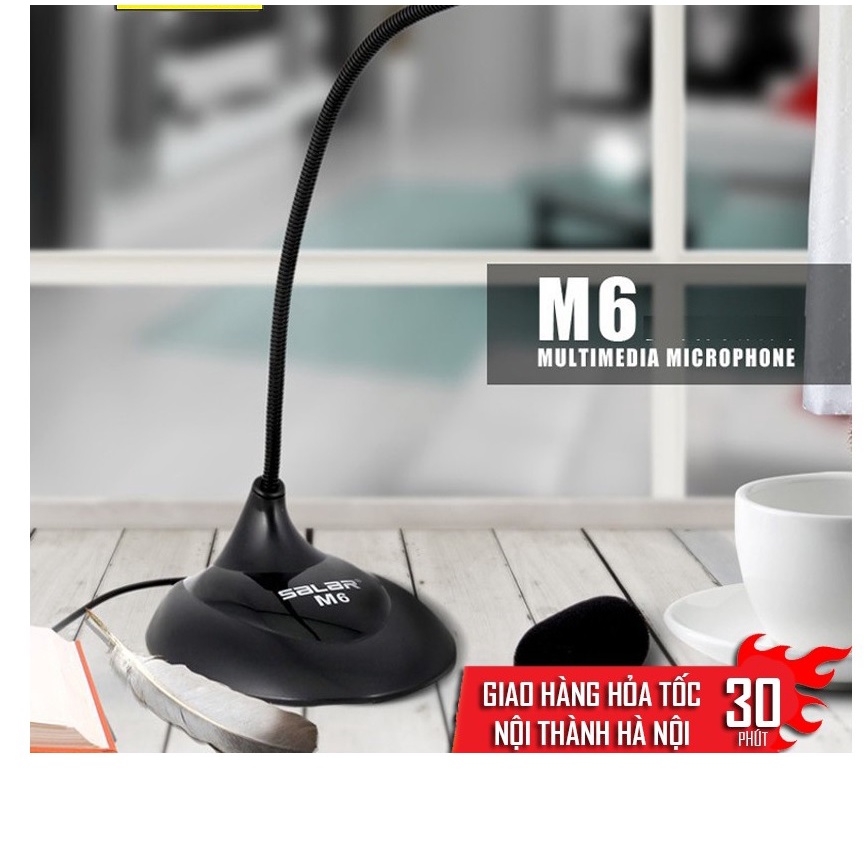 Microphones (màu Đen) Salar M6