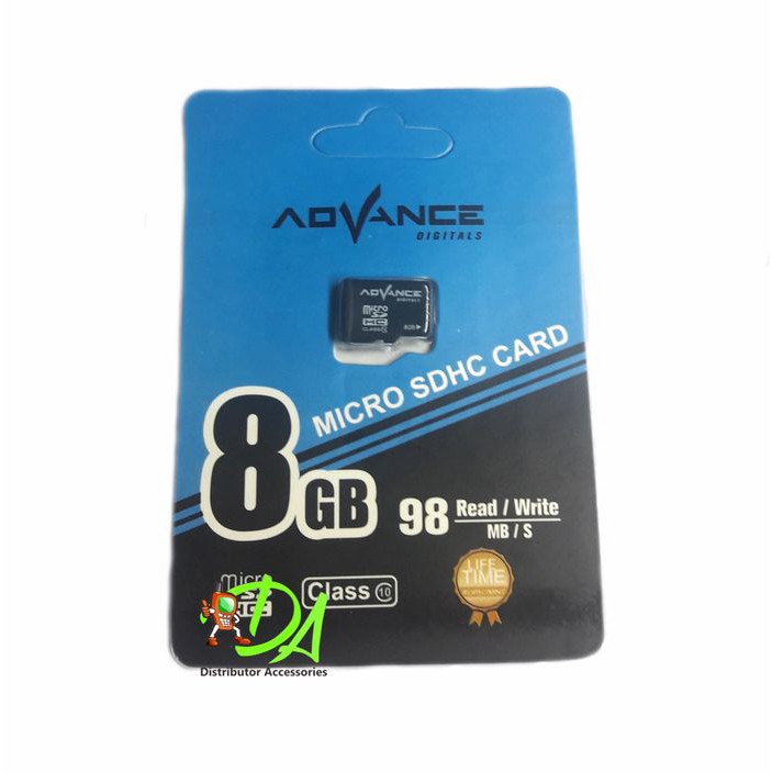 (hàng Mới Về) Set 10 Gói Thẻ Nhớ Micro Sd Advance 8gb