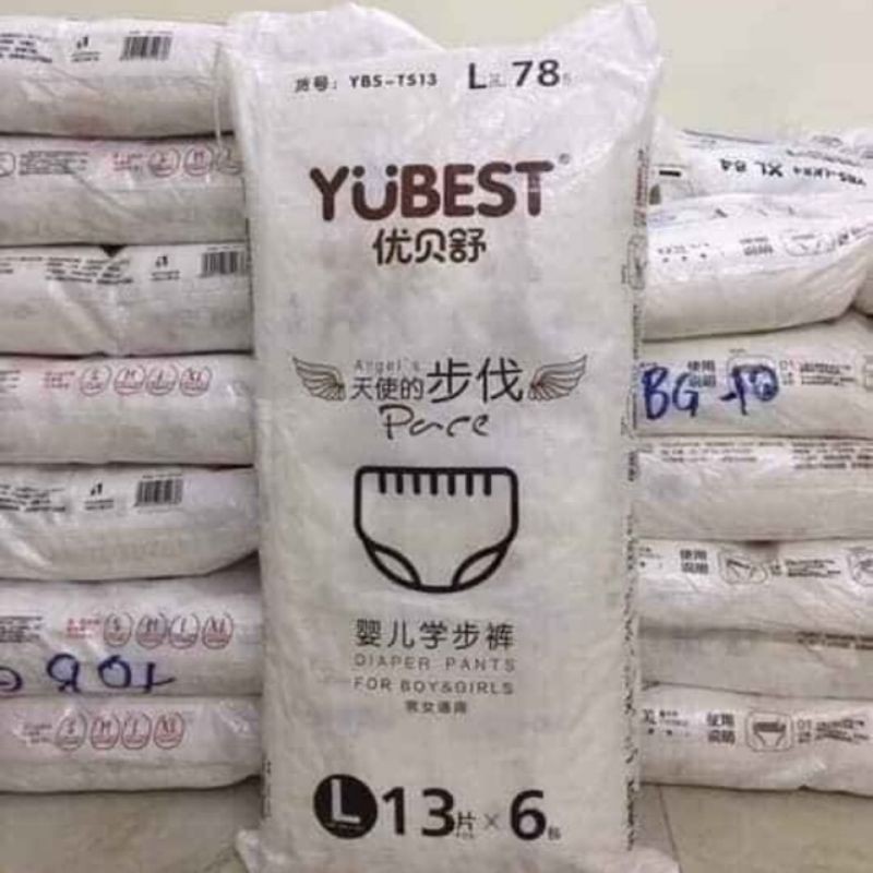 bỉm yubest Angle dán/ quần S90, M84, L78, XL72, XXL66
