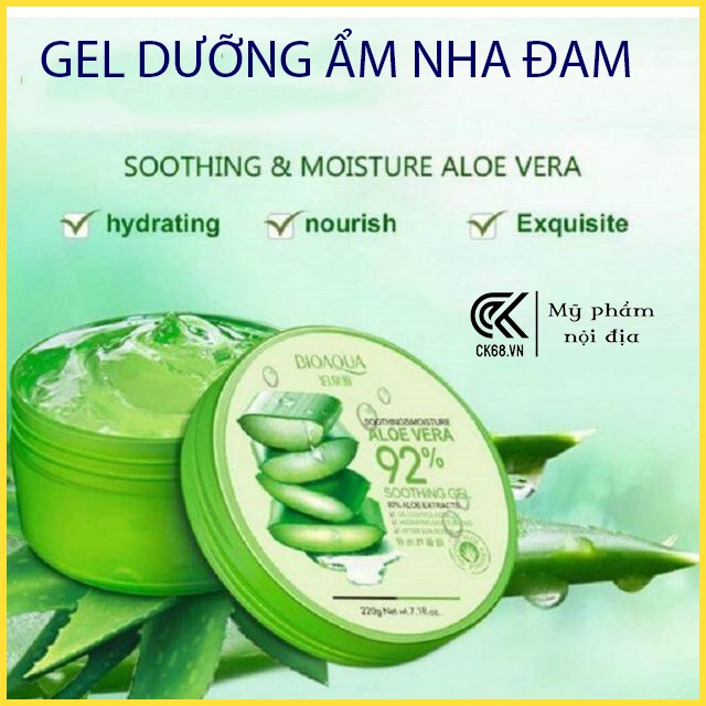 [Hàng Sẵn]Gel NHA ĐAM  Aloe Vera Gel 300g, Dưỡng Ẩm, Kiểm Soát Dầu, Trẻ Hóa Làn Da, Mờ Vết thâm, Da Trắng Căng Mướt