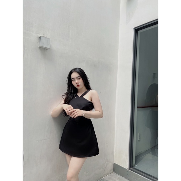 [Rẻ vô địch] Đầm Kiểu Cổ Yếm SS2, Đầm Nữ Sexy Đi Tiệc [Ảnh thật]