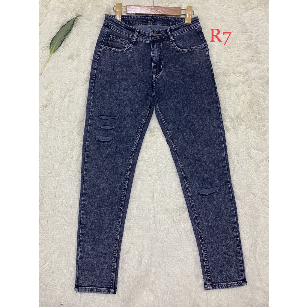 Quấn jeans Nữ dài lưng cao Bigsize cao cấp[FREESHIP Khi Mua Hàng, Vải dày và co  giãn, mặc thoải mái