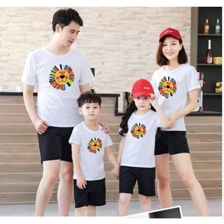 Áo gia đình, đồng phục gia đình chất cotton HÌNH SƯ TỬ_GD120